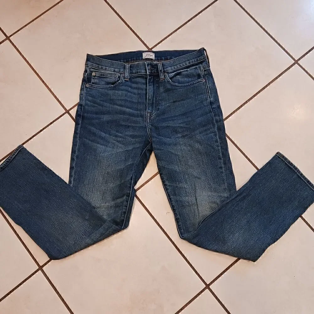 J CREW Men's Jeans Straight Fit 770  Kurabo Blue Denim 30 x 30